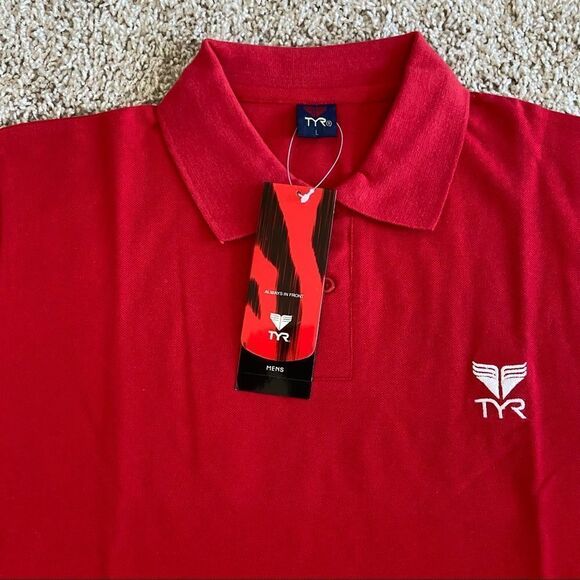 TYR Men’s Red Polo - Picture 2 of 3